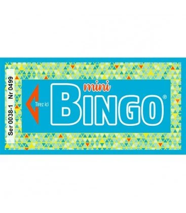 LOTOQUINE Mini-Bingo Ticket, Blue, Pack of 500