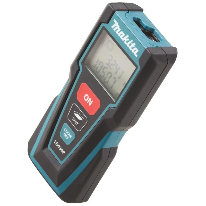 Makita LD030P Laser Distance Measure, Complete with 2 x AAA Batteries, Black 30 m