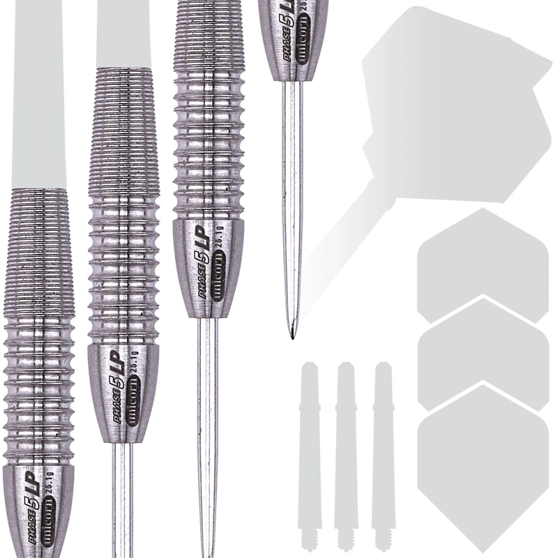 Unicorn Steel Tip Professional Darts Barrels Only | Evolution World Champion Series Phase 5 LP | 95% Natural Tungsten Barrels | Wallet | 26 g