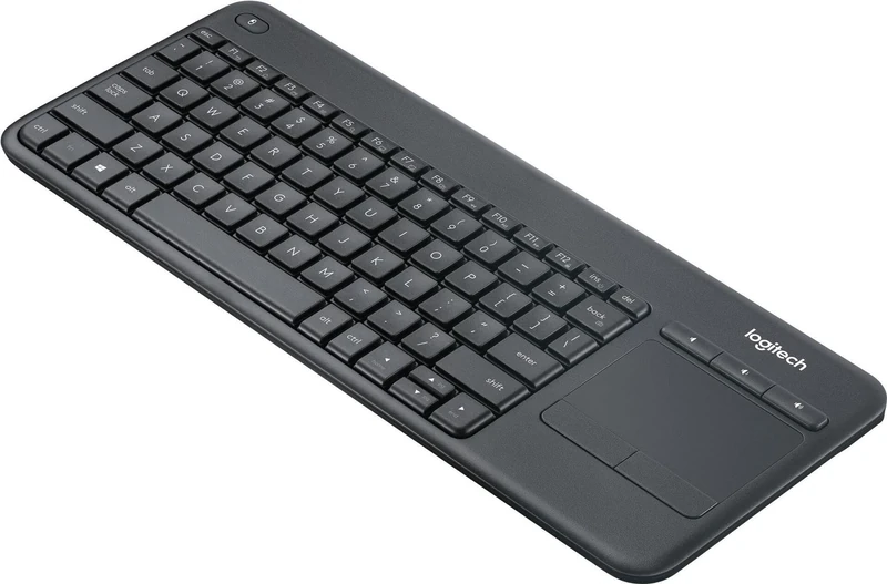 Logitech Wireless Touch Keyboard K400 Plus, QWERTY Czech/Slovakian Layout - Black