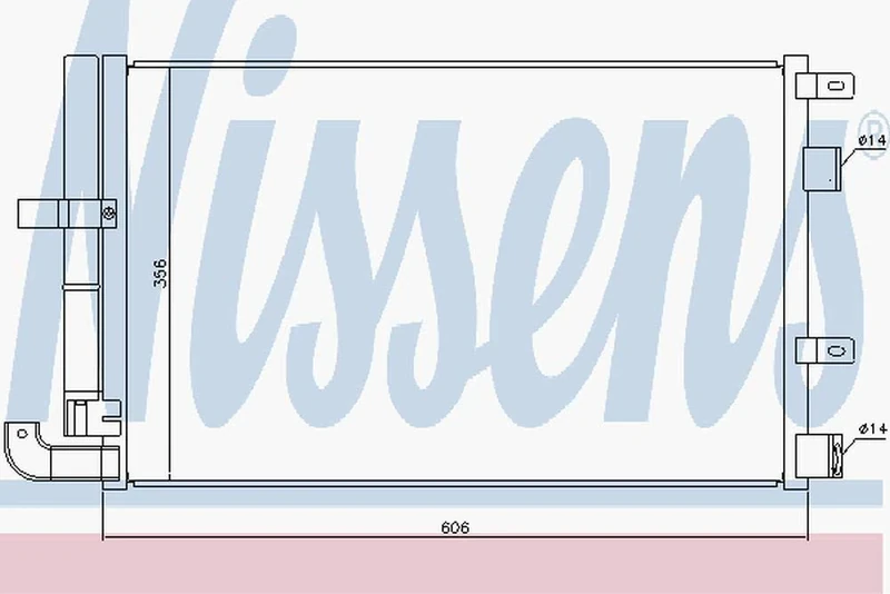 Nissens 940346 Condenser, air conditioning