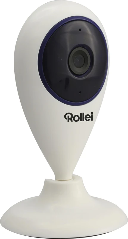 Rollei Mini Wi-Fi CCTV Camera with Control App for Remote Control Night Vision Function, White, 40504 - Image 1