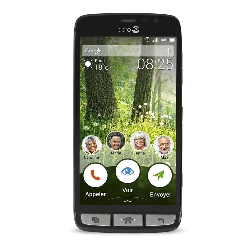 Doro Liberto 825 8 GB UK SIM-Free Smartphone - Black/Steel