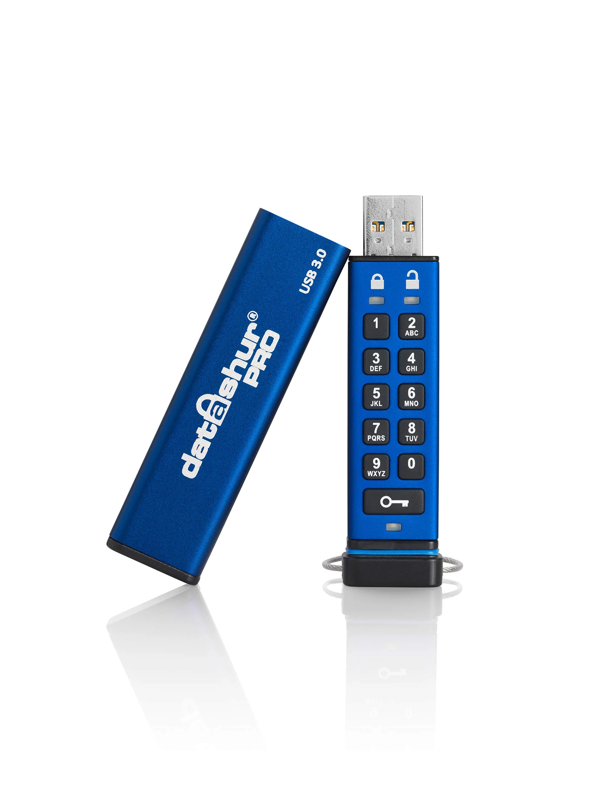 iStorage datAshur PRO 32 GB - Encrypted USB Memory Stick - FIPS 140-2 Level 3 Certified - Password protected - Dust/Water Resistant