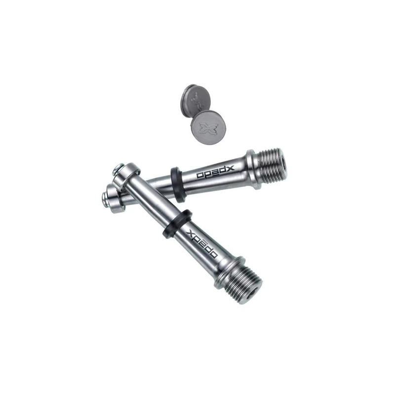 Xpedo Plain 2184013100 Titanium Axle Caps – Silver, 15 x 10 x 10 cm
