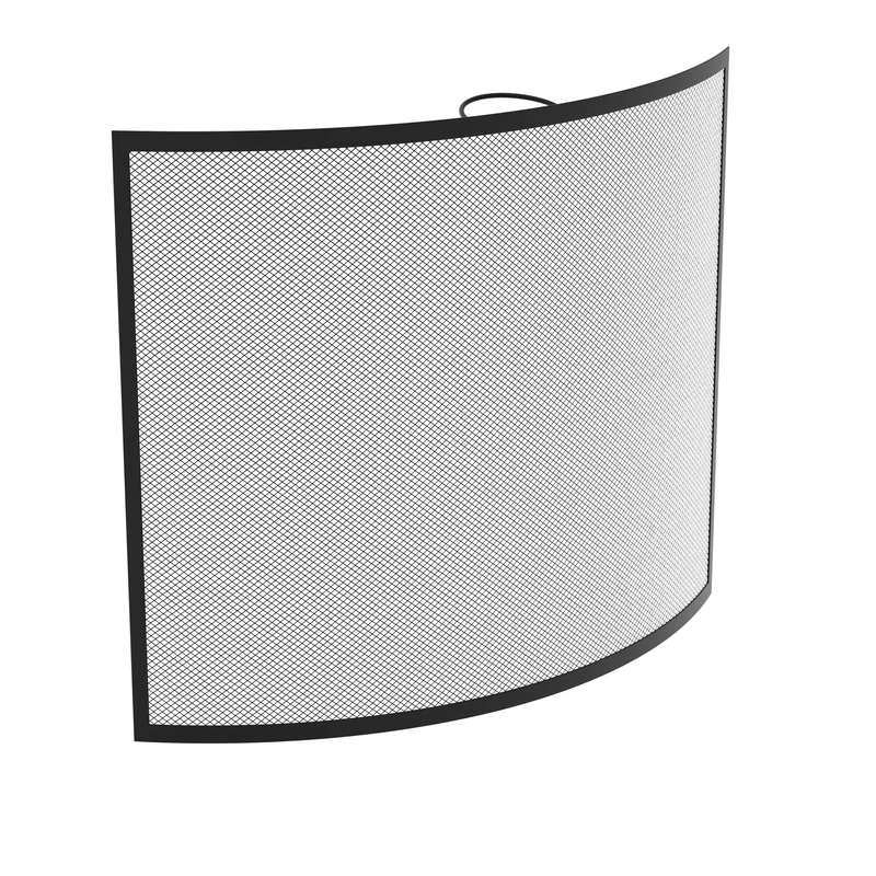 Fire Vida Buckton Spark Guard Fire Screen - Black