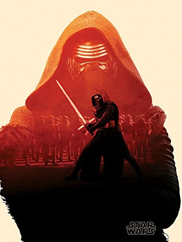 Star Wars Pyramid International Kylo Ren Tri Episode VII Canvas Print, Multi-Colour, 60 x 80 x 1.3 cm