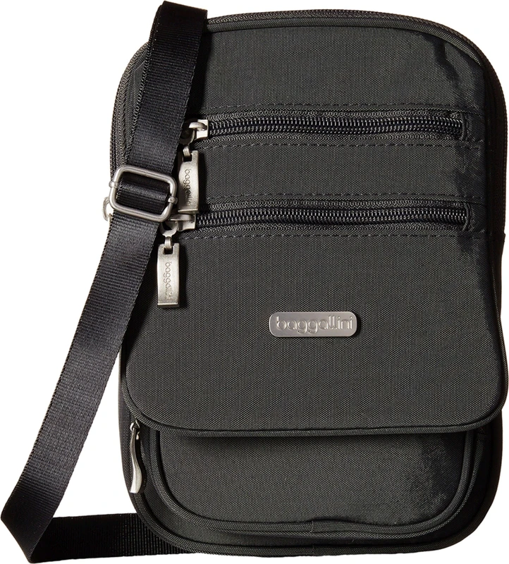 Baggallini Womens JOU878 Baggallini RFID Journey Crossbody Cross Body Gray Size: One Size - Image 1