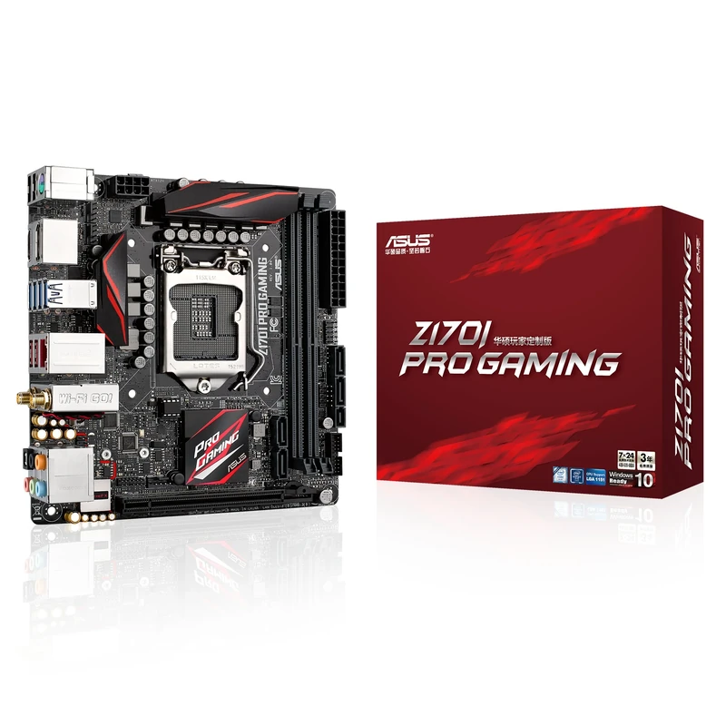ASUS Z170I Pro Gaming Motherboard - Grey/Red/Black