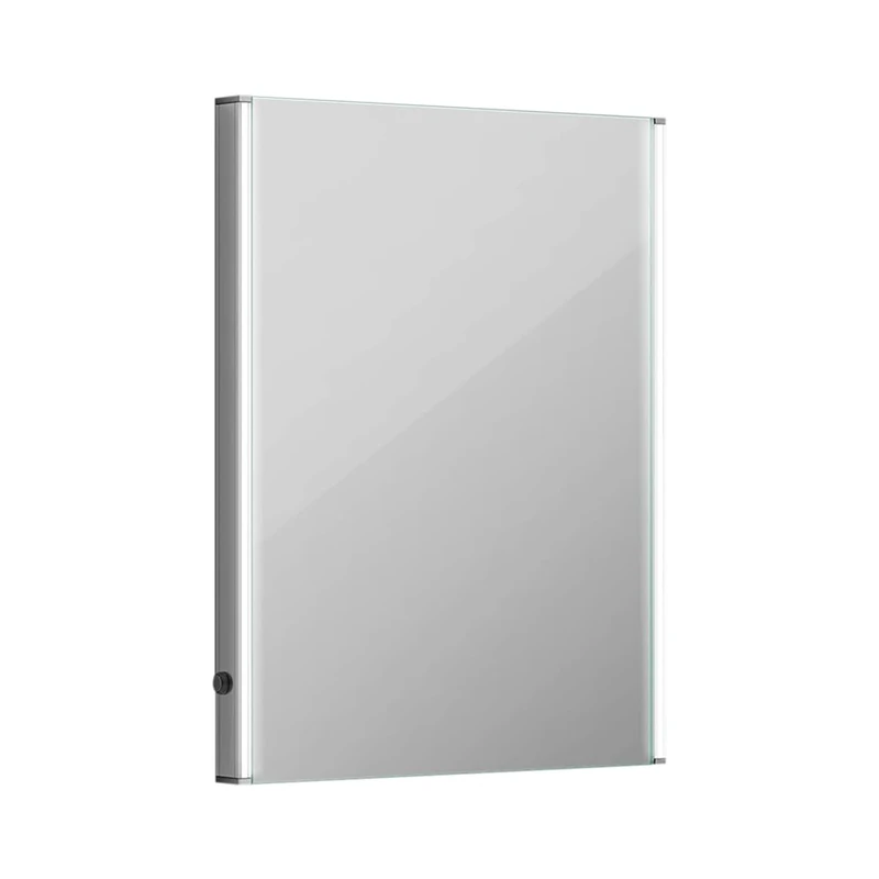 iBathUK Nebula LED Bathroom Mirror Rectangular Illuminated Mirror with Motion Sensor and Demister Modern Frameless Soft Glow Lighted Wall Mounted Design for Bathrooms 390x500mm