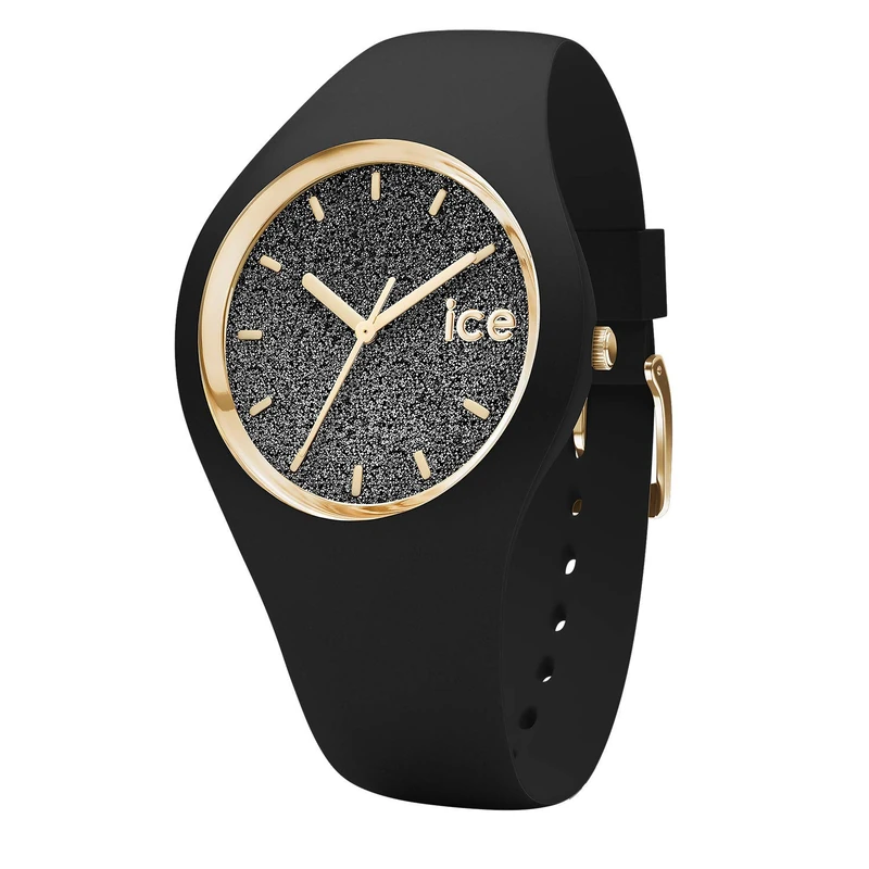 ICE-WATCH - ICE glitter Black - Women's wristwatch with silicon strap - 001349 (Small)
