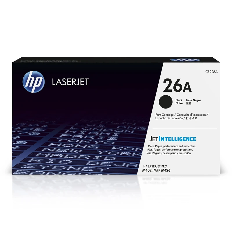 HP CF226A 26A Original LaserJet Toner Cartridge, Black, Single Pack