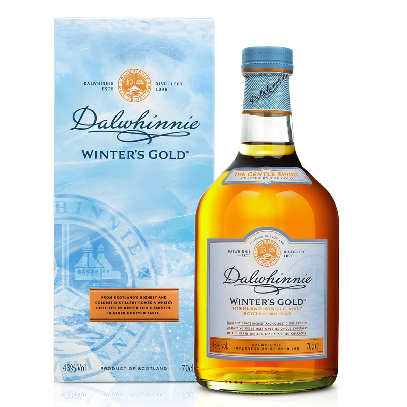 Dalwhinnie Winter's Gold Single Malt Scotch | 43% vol | 70cl | Rich-Textured Highland Whisky | Honeyed with Notes of Heather & Peat | Perfect for Whisky Lovers | with Gift Box