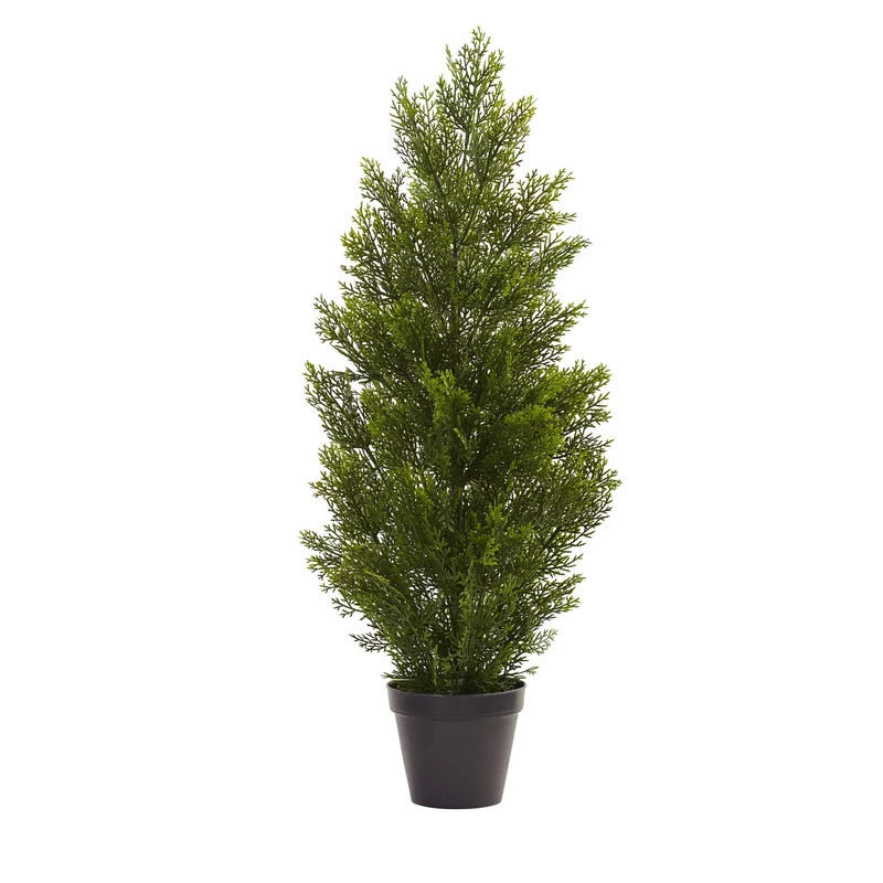 Nearly Natural Mini Cedar Pine Indoor/Outdoor Tree, 3'
