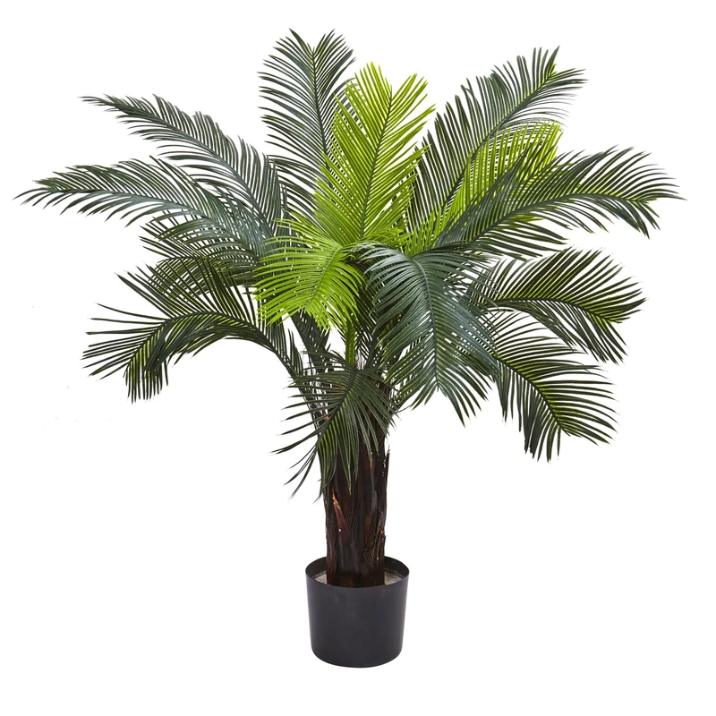 Nearly Natural 6817 Cycas Indoor/Outdoor UV Resistant Tree, 3'