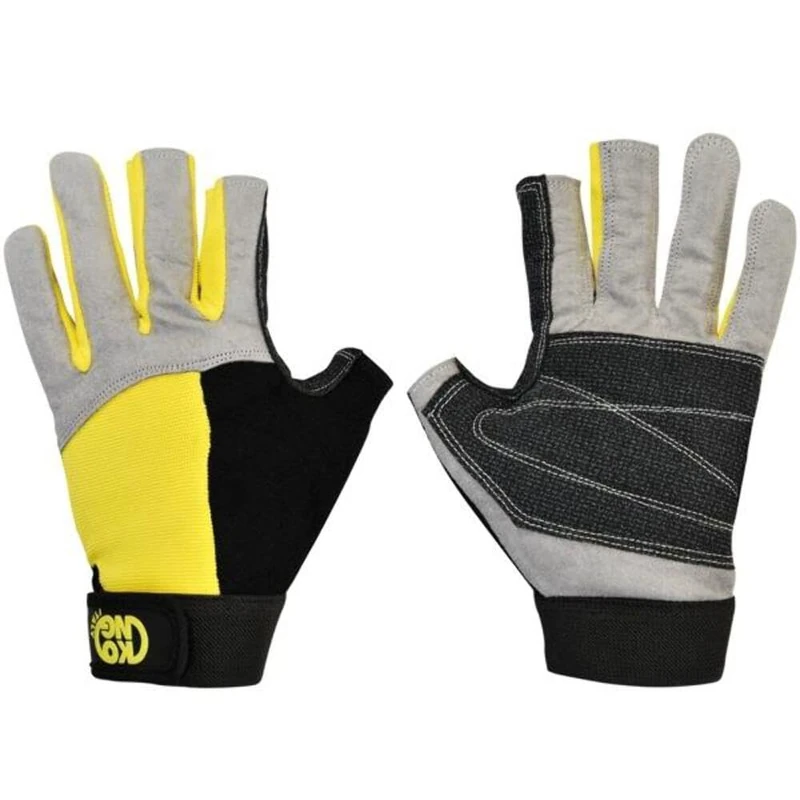 Kong Alex Gloves, Grey/Black/Yellow, M