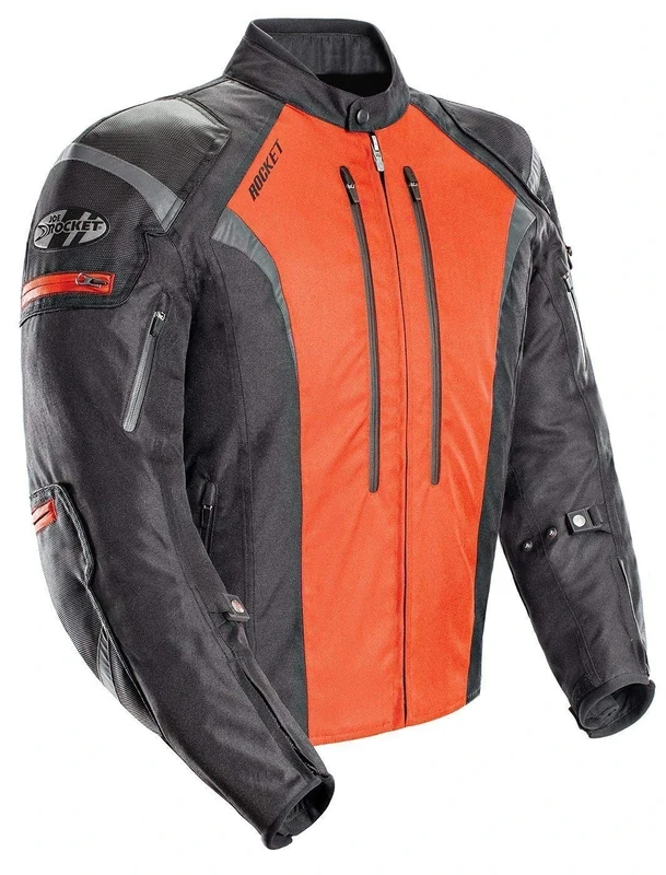 Joe Rocket 1651-5705 Atomic Men's 5.0 Textile Motorcycle Jacket (Orange, X-Large)
