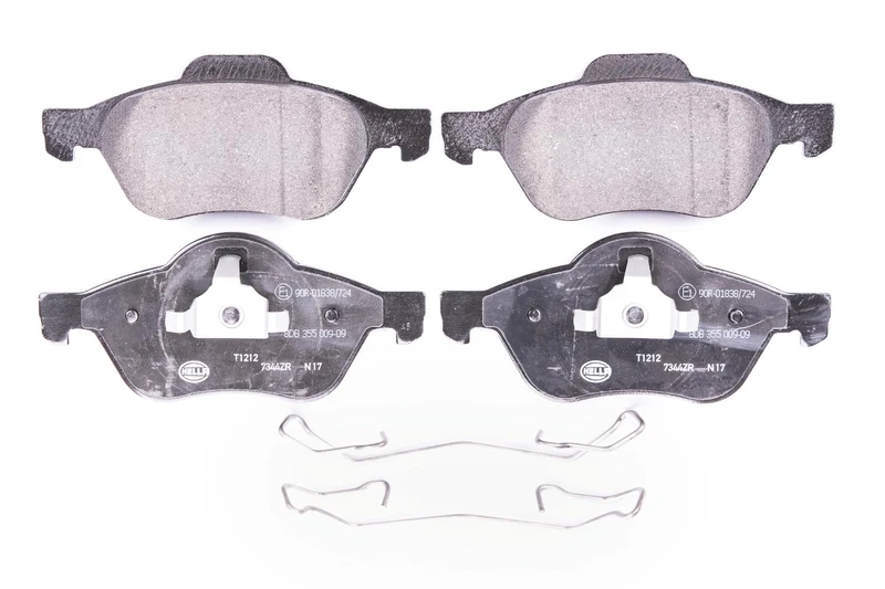 HELLA 8DB 355 009-091 Brake pad set - not prepared for wear indicator - T1212 - for e.g. RENAULT