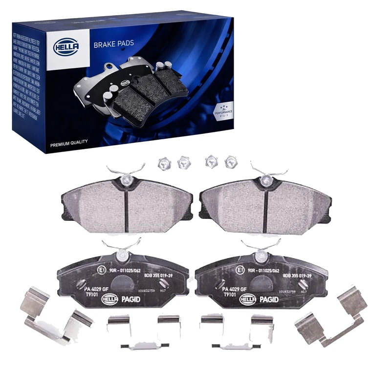 HELLA 8DB 355 019-391 Brake pad set - not prepared for wear indicator - T9101 - for e.g. RENAULT