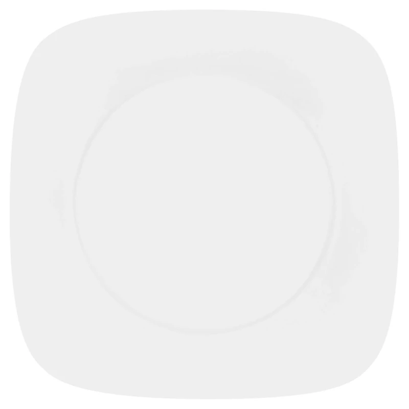 Corelle 22.75 cm Vitrelle Glass Pure Luncheon Plate, Pack of 6, White