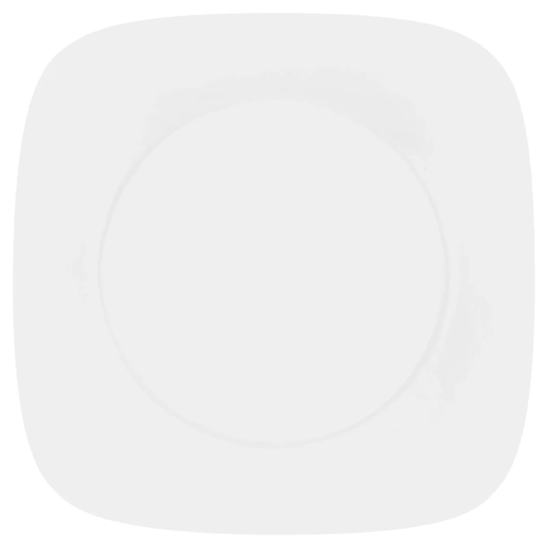 Corelle 26.5 cm Vitrelle Glass Pure Dinner Plate, Pack of 6, White