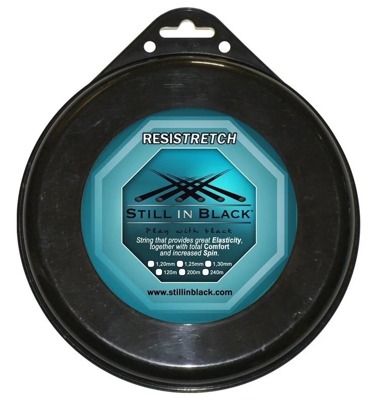 Still in Black Resistretch Reel tennis String-Blue, Petrol, 20 mm x 200 m