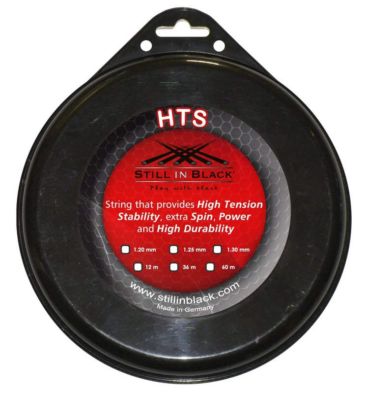Still in Black HTS Reel Tennis String, unisex, Hts, anthracite