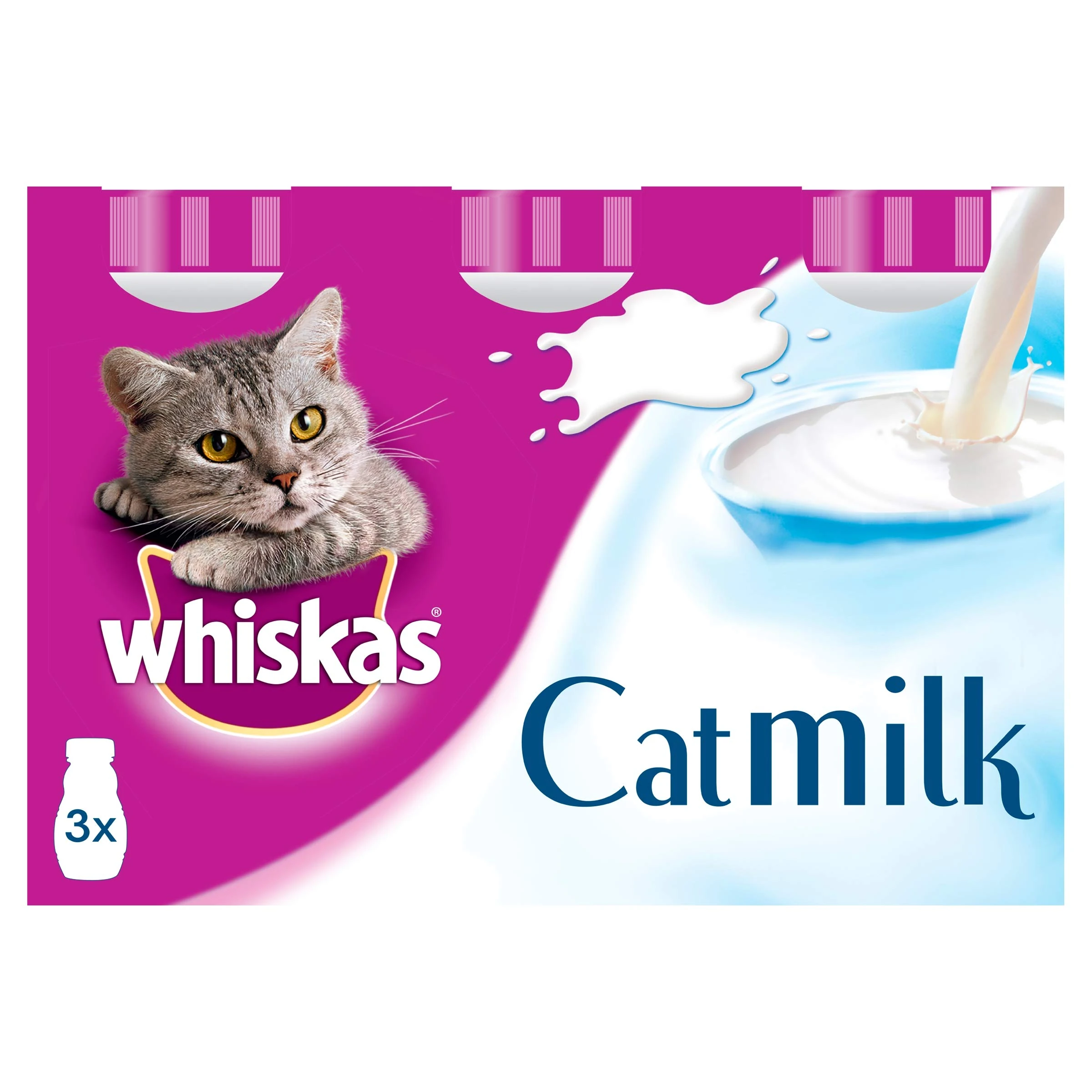 Whiskas Milk Cat Treats for Kitten, 3 Packs (3x200ml)