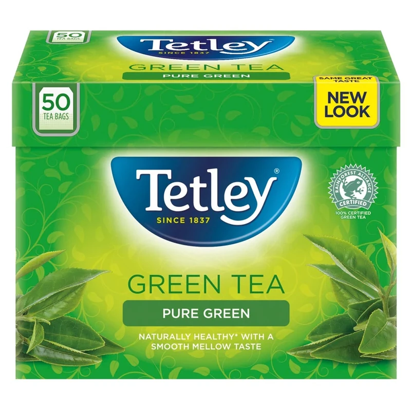 Tetley Pure Green Tea Bags x50