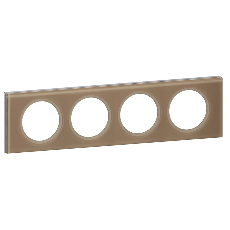 Legrand Céliane LEG69464 4 Holes Glass Tray-Mocha