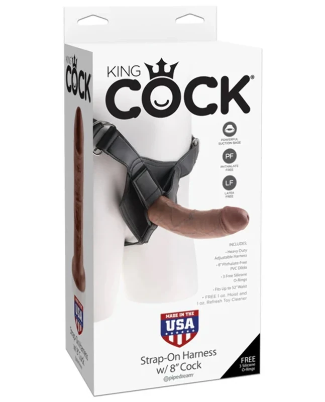 King Cock Strap On-05423340000 Skin Color Dark One Size