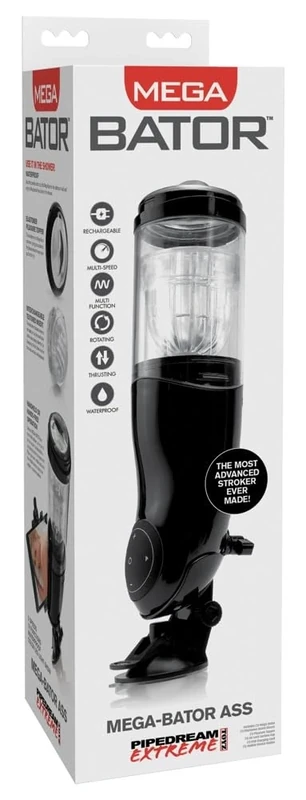 PDX Mega-Bator Ass Black & Clear One Size