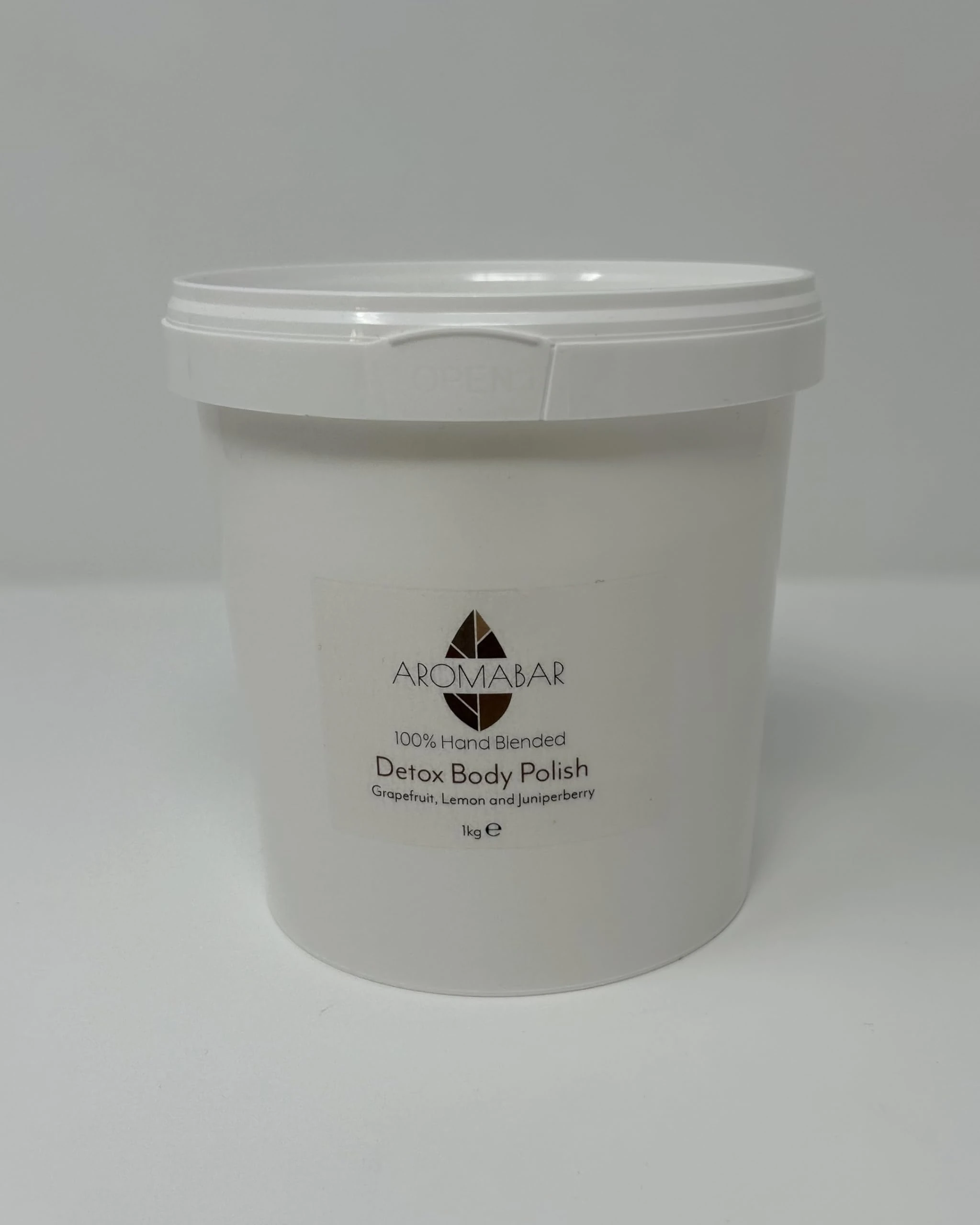 Spa Detox Body Scrub 1kg Dead Sea Salt, Shea Butter, Almond Oil and pure Grapefruit, Lemon & Juniperberry essential oils 100% Natural Paraben Free