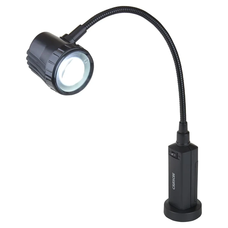 Carson LF-10UK Light Flex LED Task Lamp with Magnetic base, Black