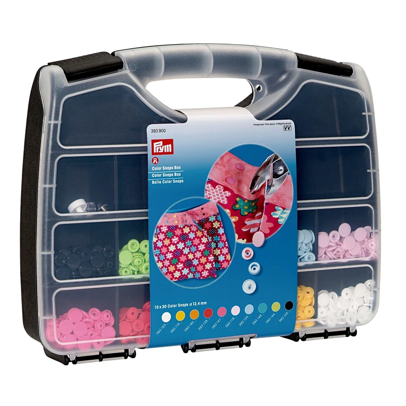 Prym Colour Snaps Box, Multicolored, 2 x 1 x 1 cm