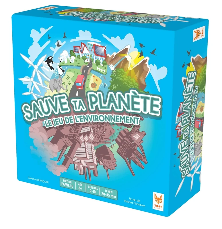 Topi Games Save Your Planet - Environmental Board Game for 2-8 Players