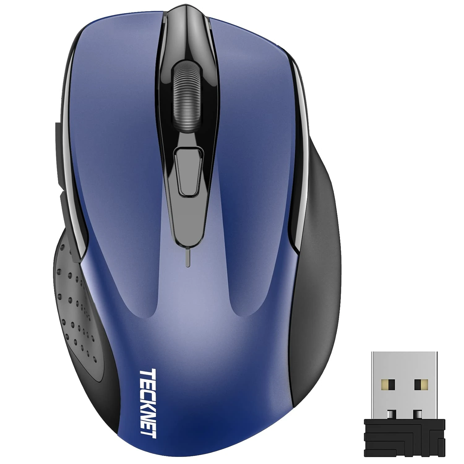 TECKNET Pro Wireless Mouse, 4000 DPI, 6 Adjustment Levels, 2.4G Ergonomic Optical Mice,30 Month Battery Life, Computer Mouse for Laptop, Windows, Chromebook, 6 Button Mouse, 36 Month Warranty