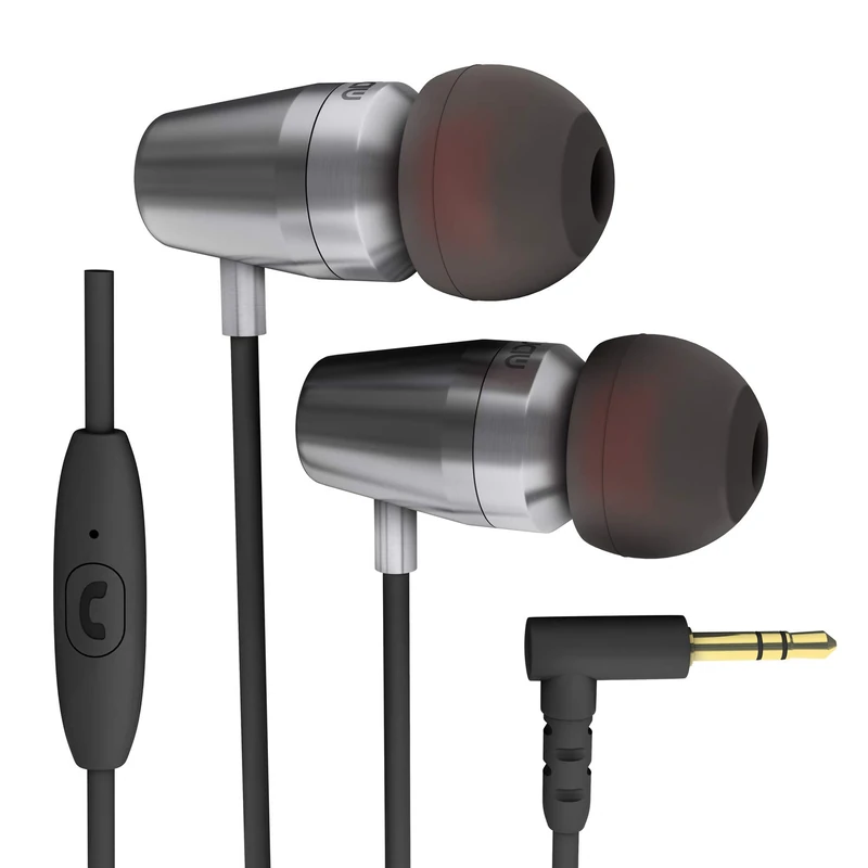 ROCK JAW AUDIO Alfa Genus V2 Earphones with In-Line Mic, Black - Image 1