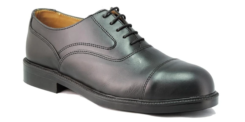 2work4 8104500539 Oxford Model 8A04.50 Safety Shoes, S3 SRB, Black, Size 39