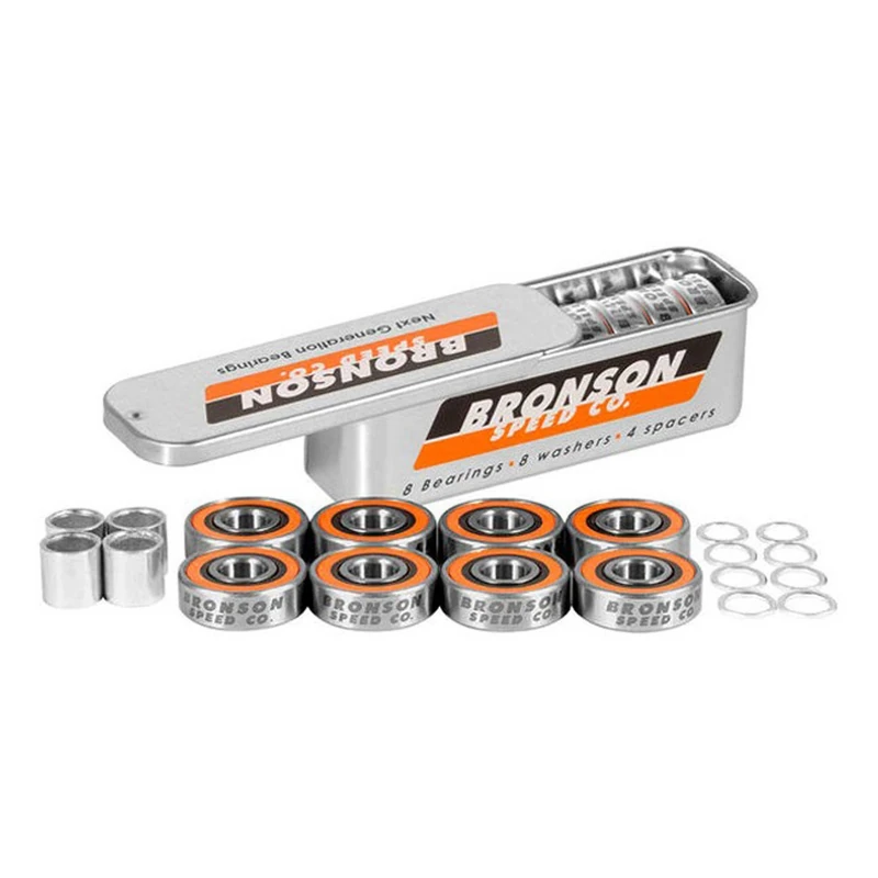 Bronson Speed Co G3-8 Skateboard Bearings - Multi-Coloured
