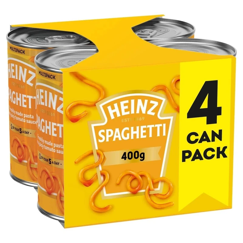 Heinz Spaghetti in Tomato Sauce 4 x 400 g