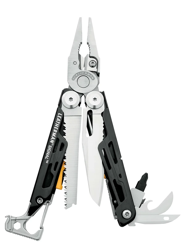 Leatherman Signal Multi-Tool - 19 Tools for Camping & Survival, Silver