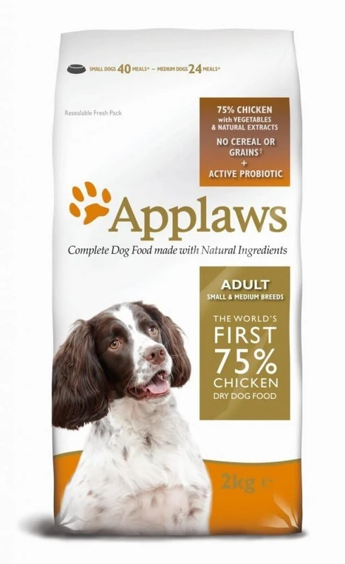 Applaws Complete and Grain Free Dry Dog Food 15kg Adult Chicken for Small and Medium Adult Dogs