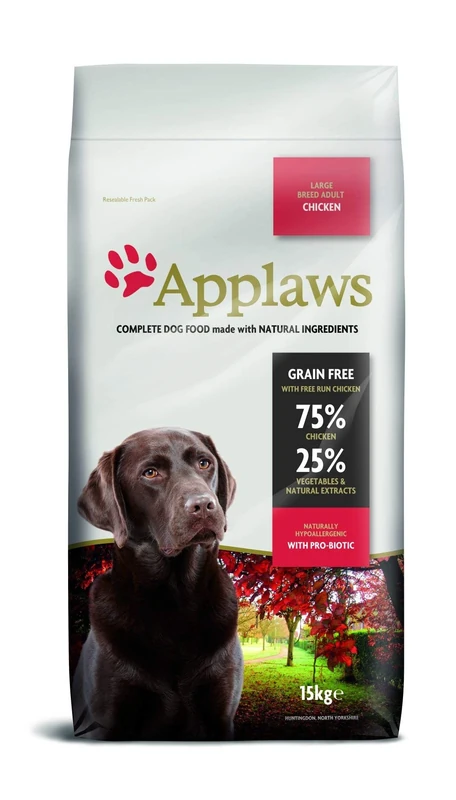 Applaws Complete and Grain Free Dry Dog Food 15kg Adult Chicken for Large Adult Dogs