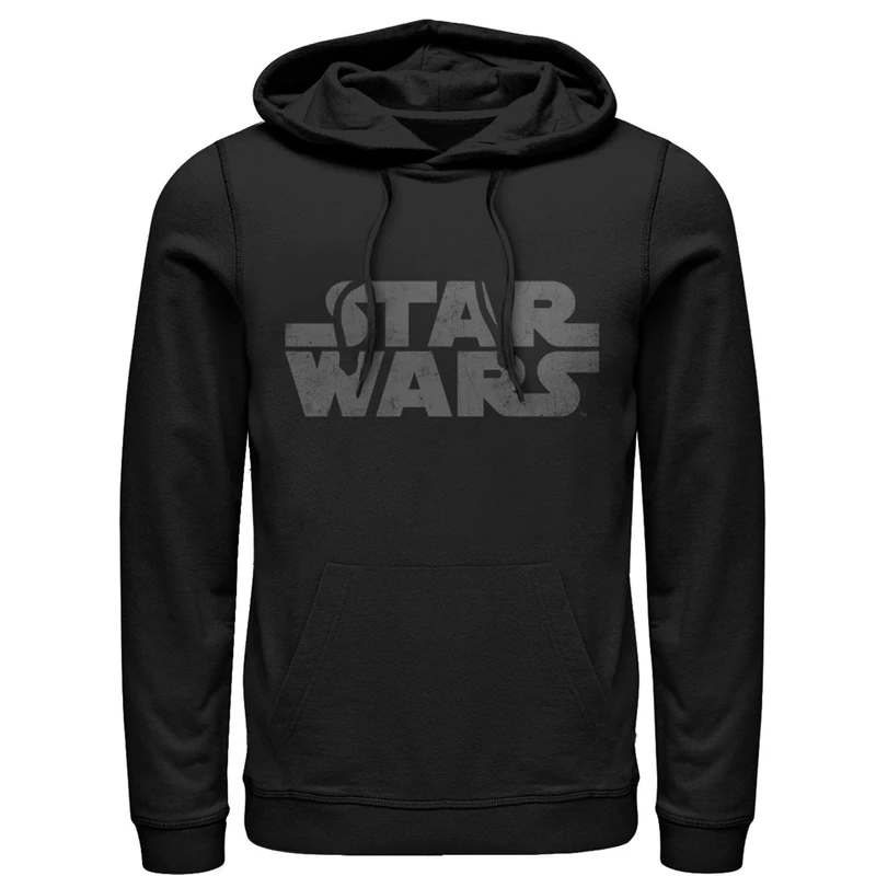 Star Wars Men's Simple Logo Black Hoodie