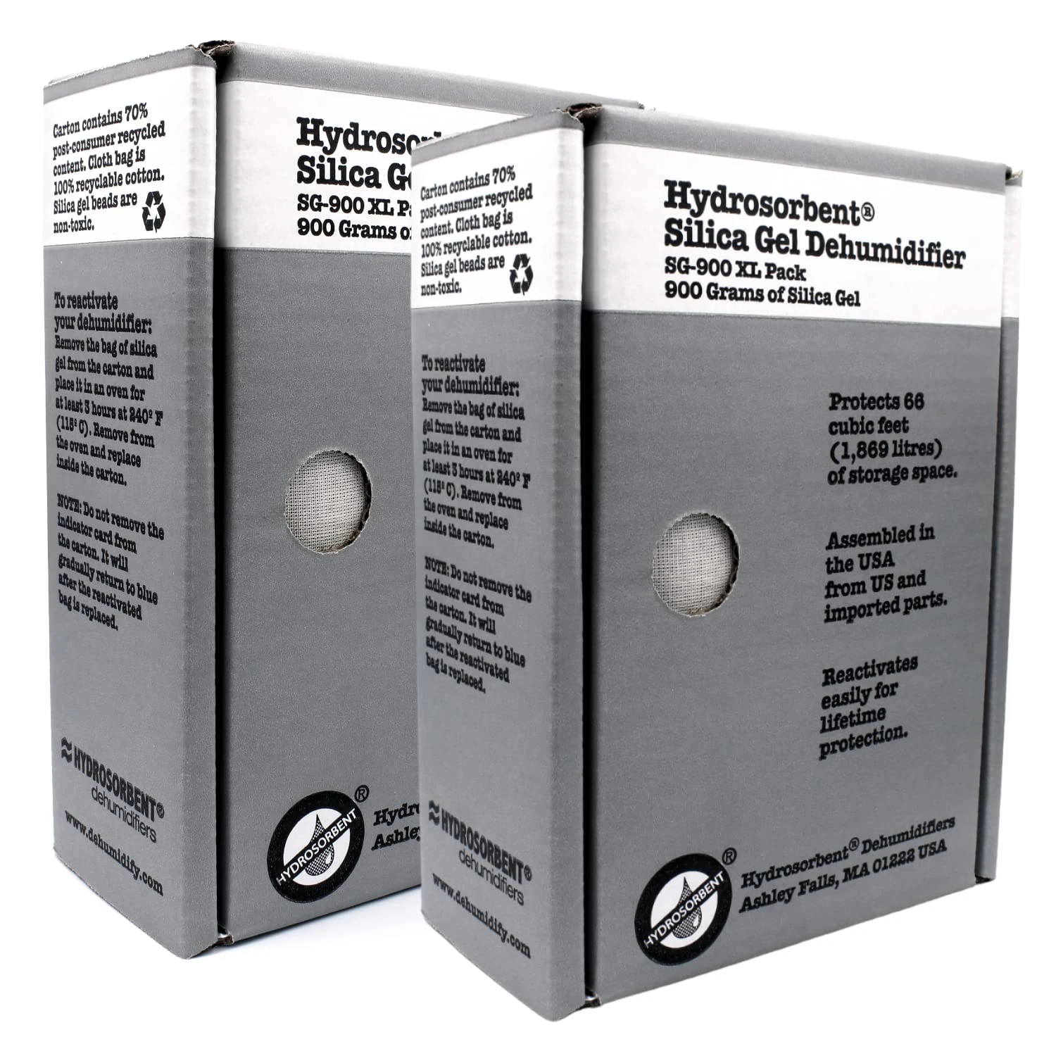 Hydrosorbent 66 Cubic Feet Silica Gel 900 g Pack of 2