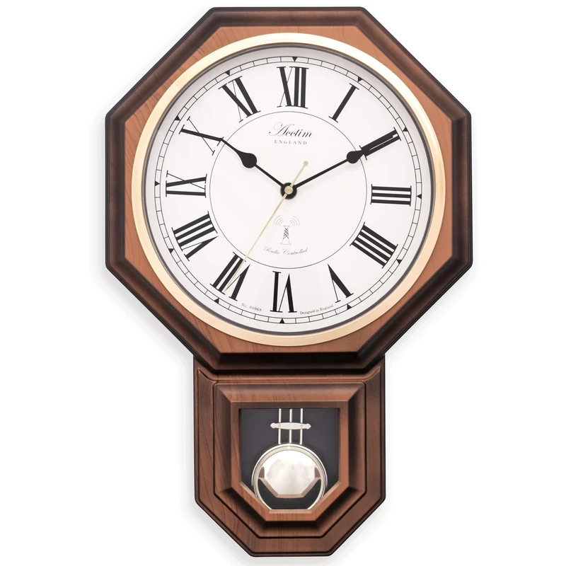 Acctim | Yanton Radio Controlled Pendulum Wall Clock | Multicolour