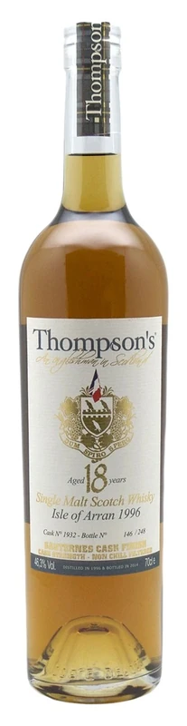 Thompson's 18 YO Cask Strength Isle of Arran Sauternes Finish 46.9 Percent Whisky 70 cl