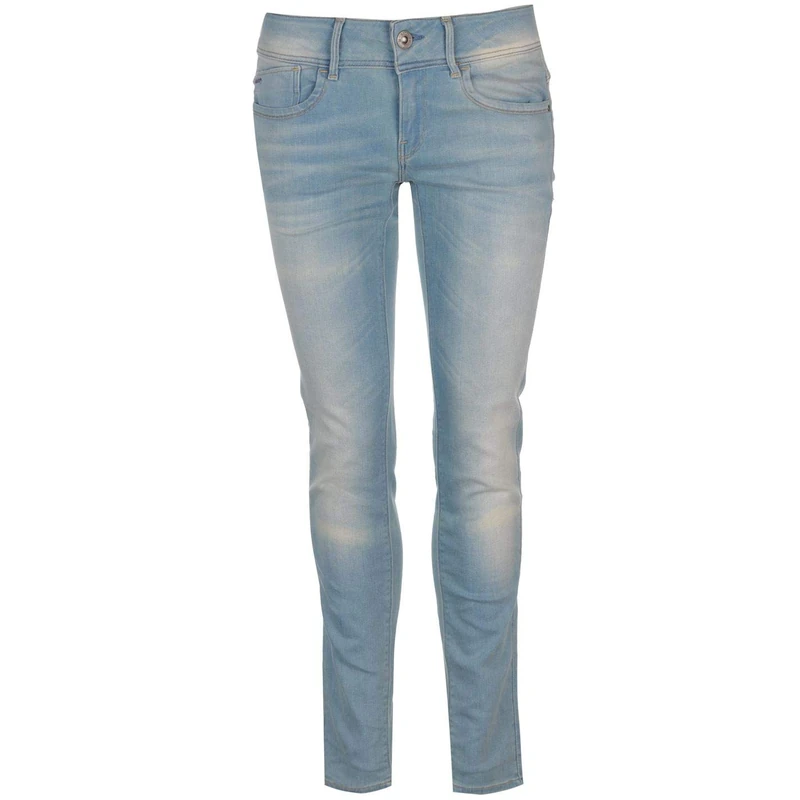 G-STAR Women's Lynn Mid Waist Skinny Jeans Jeans, Blue (Lt Aged 60885-d010-424), 26W / 34L