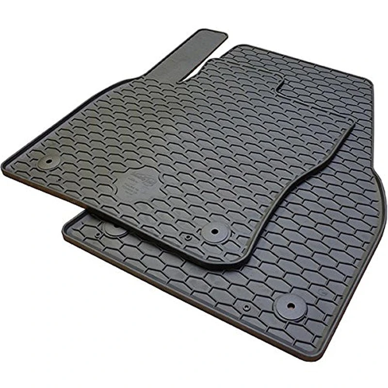 Volkswagen Schwarz 5QB061550041 Plus Front and Rear Rubber Car Floor Mats